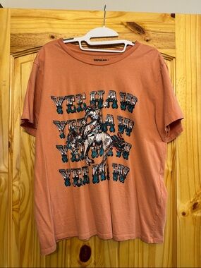 Rock&Roll denim Yeehaw thsirt large